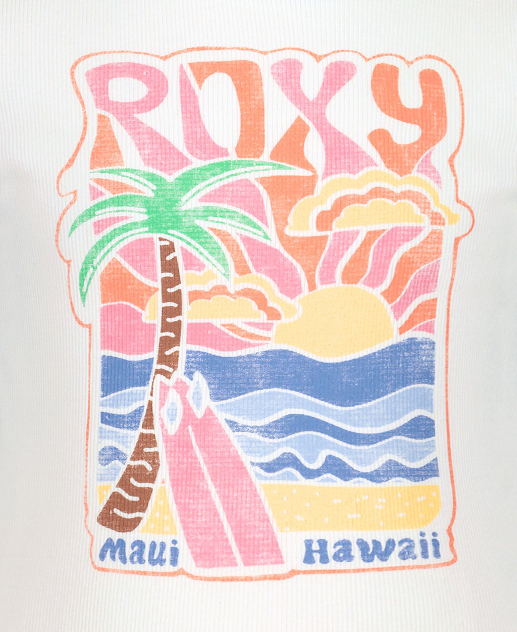 Roxy Little Girls' Ocean Poster Baby Tee - Meadow - detail