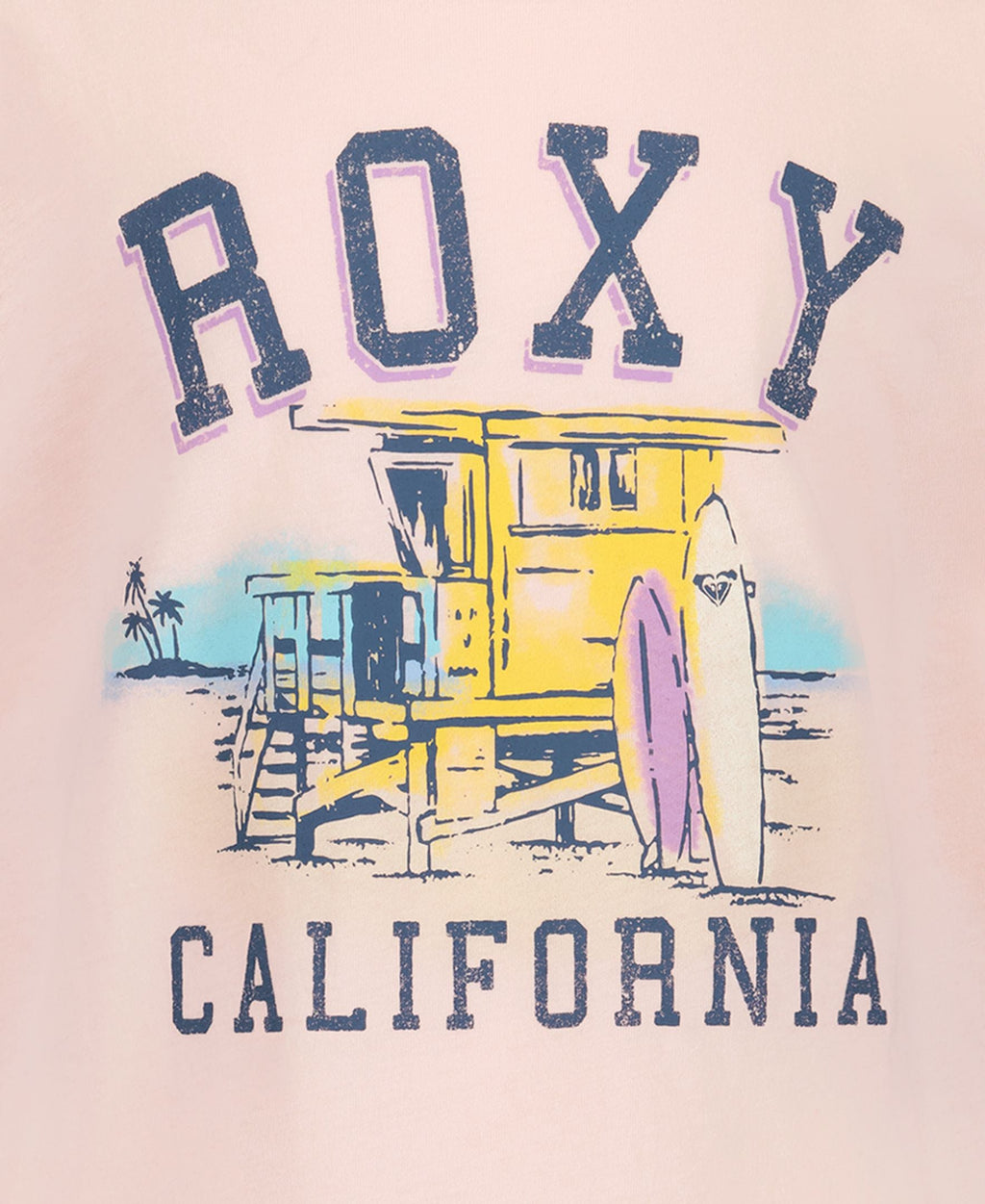 Roxy Girls' California Tee - Veiled Rose - detail