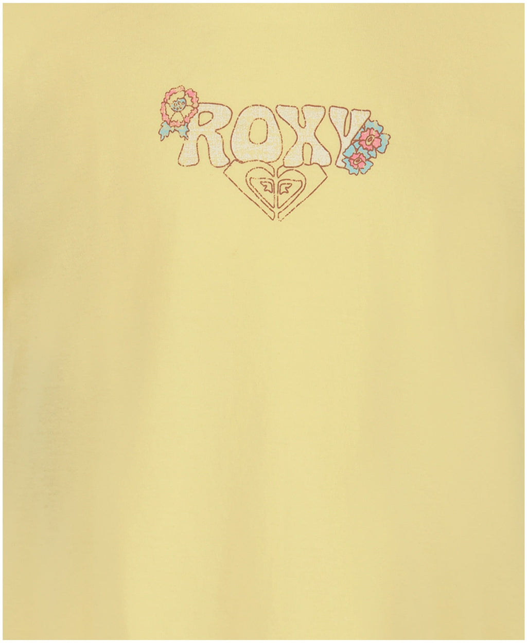 Roxy Girls' Grateful For Nature Tee - Golden Haze - detail