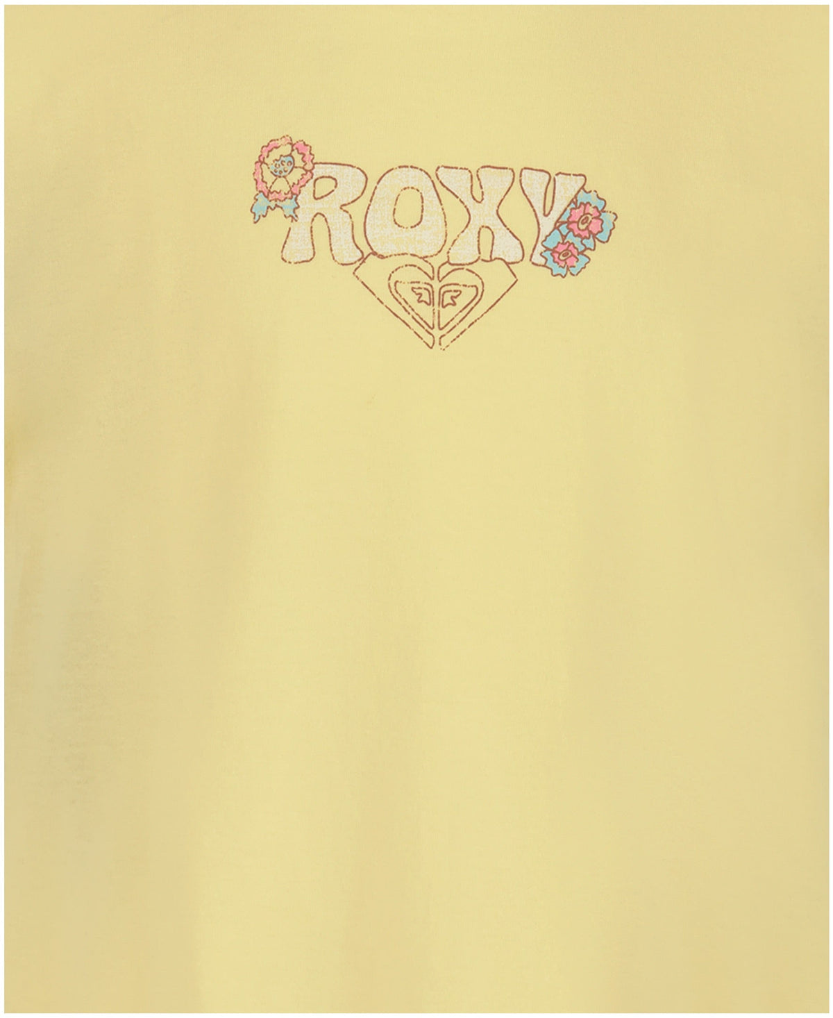 Roxy Girls' Grateful For Nature Tee - Golden Haze - detail