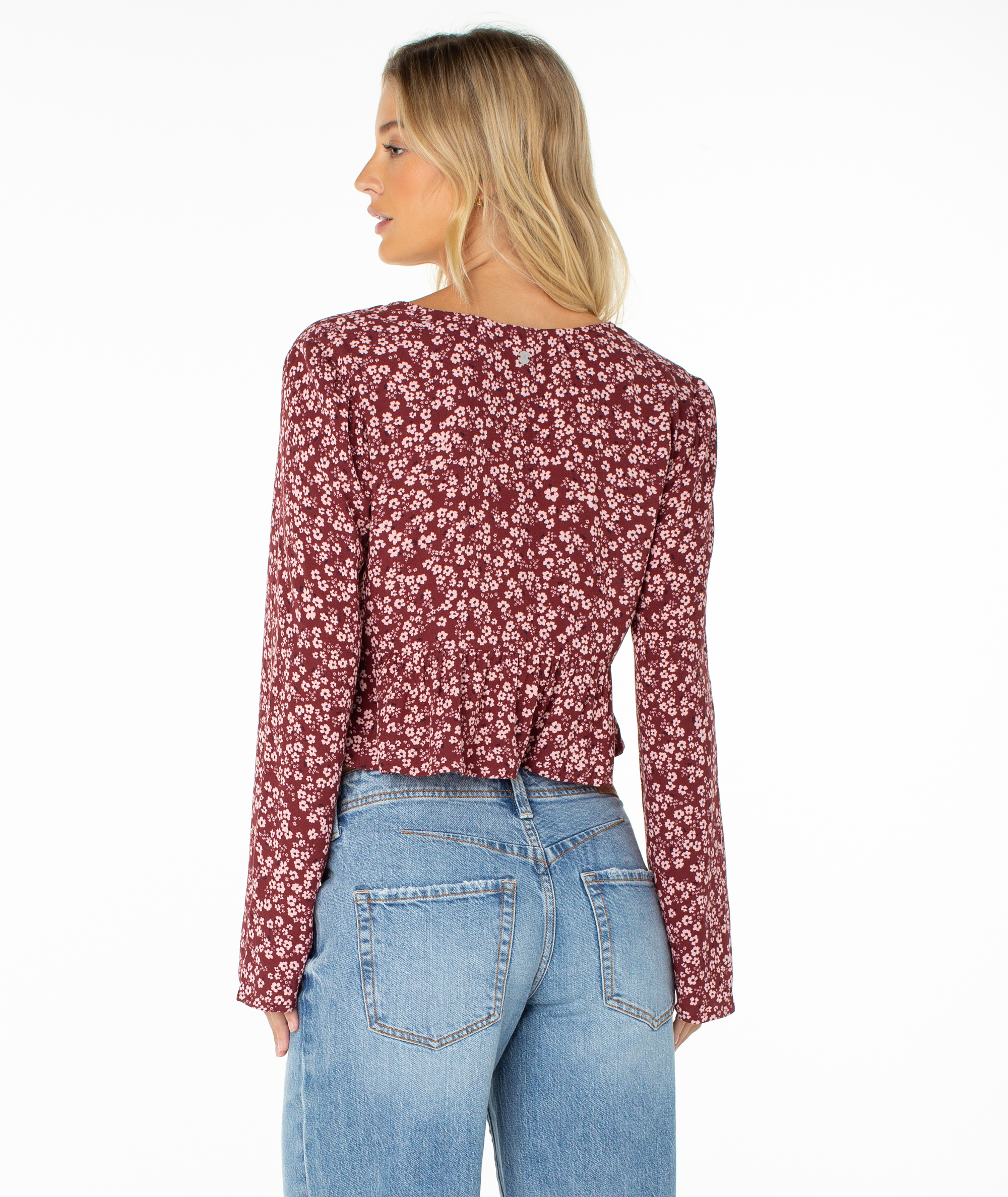Roxy Women's Night Sky Long Sleeve Top - PORT MARGARITA DITSY