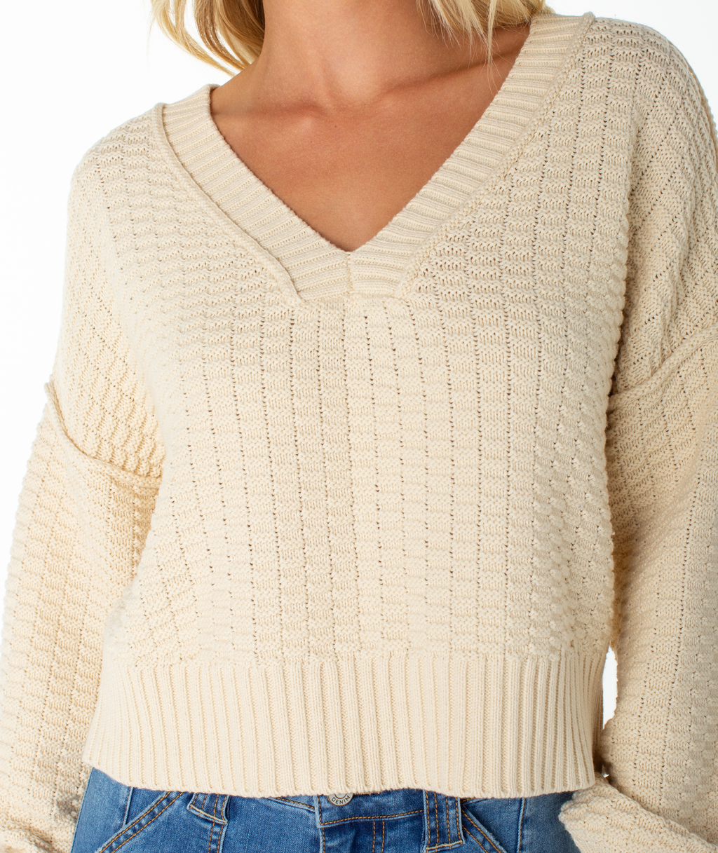Roxy Women's Study Hall Sweater - PARCHMENT
