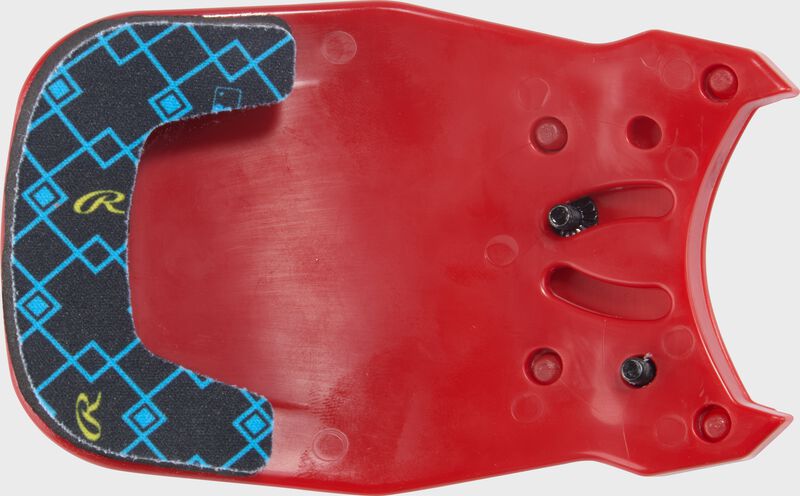 Rawlings RX2 Reverse Adjustable Jaw Guard - Scarlet underside