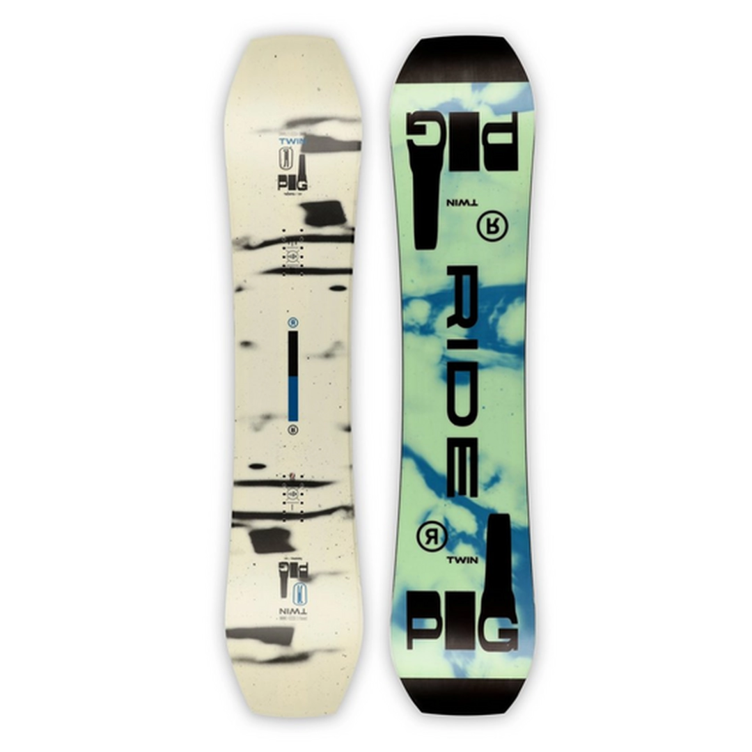 Ride Men's Twinpig Snowboard - 2023, top sheet and base