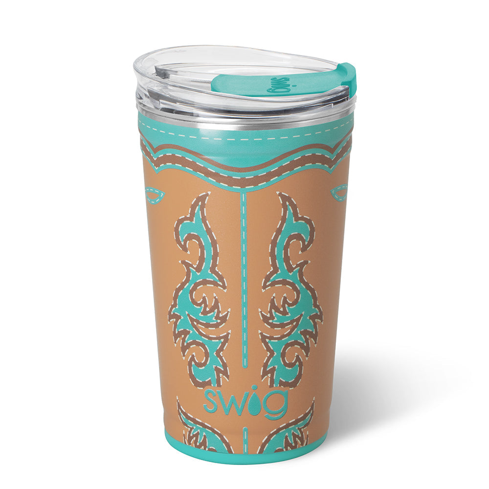 Swig 24oz Party Cup - BOOT SCOOTIN' TURQUOISE