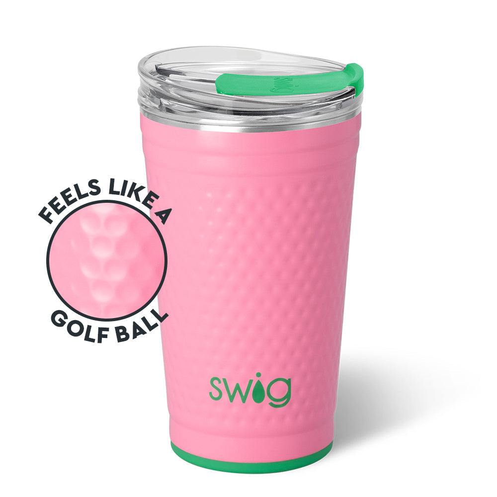 Swig 24oz Party Cup - PINK GOLF BALL