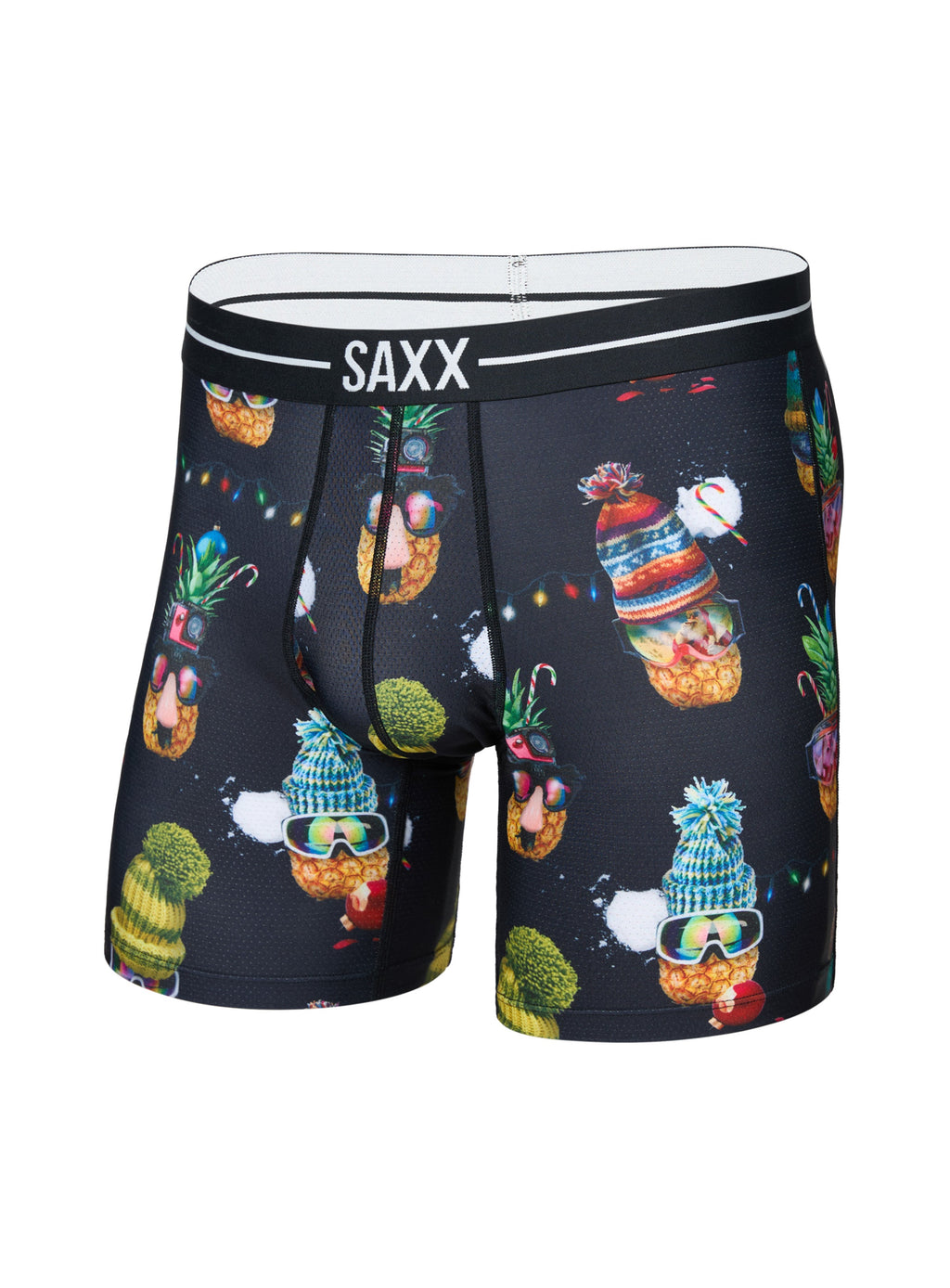 SAXX Volt Boxer Brief Deck the Pineapples front