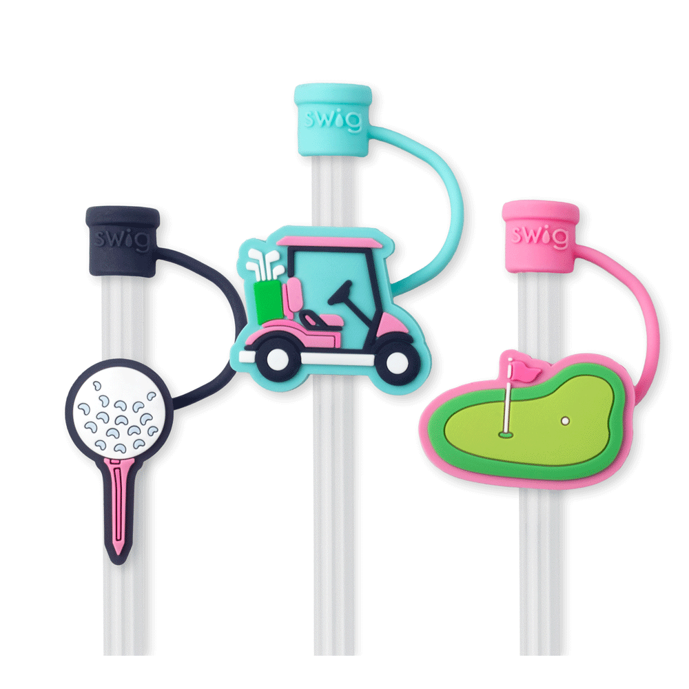 Swig Straw Topper Set - TEE IT UP, toppers on straws