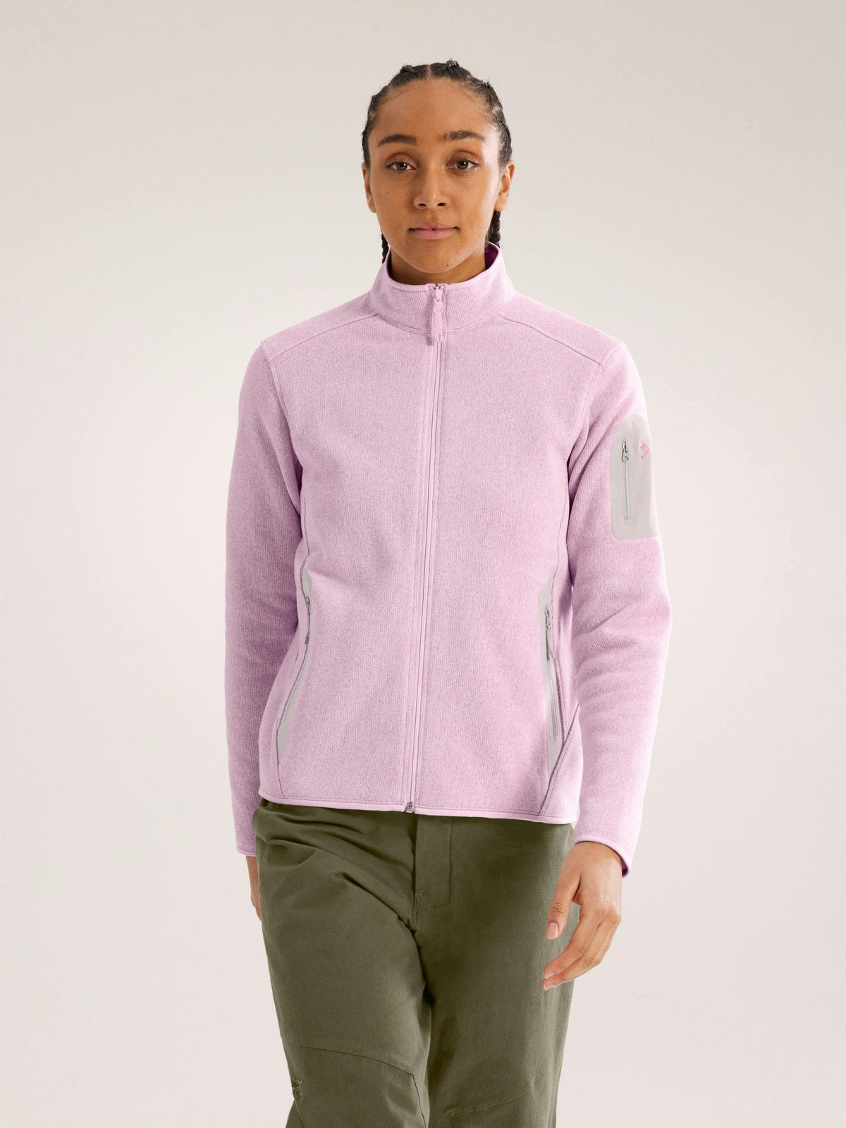Arc'teryx Women's Covert Cardigan Pink Glow Heather front
