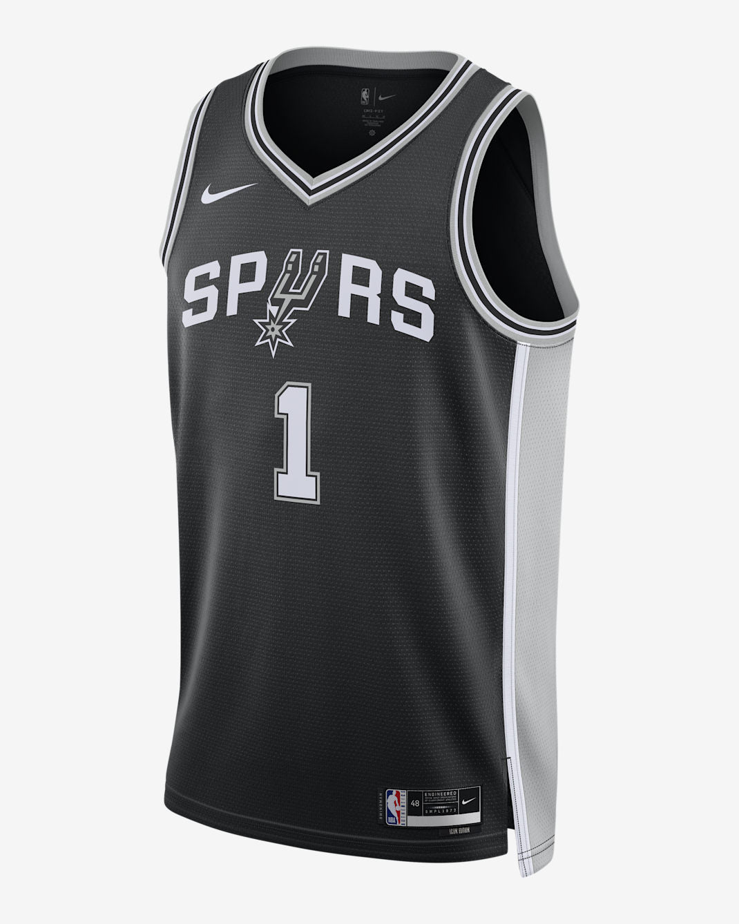 Nike San Antonio Spurs Icon Edition Men's Dri-FIT NBA Swingman Jersey - Wembanyama