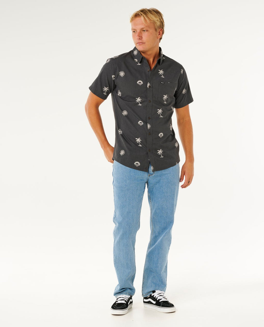 Ripcurl Men's Sessions Short Sleeve Shirt