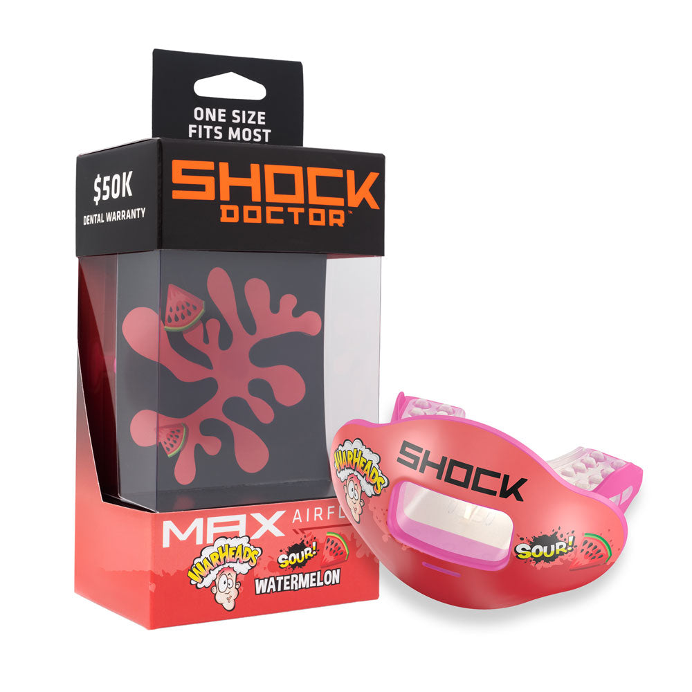 Shock Doctor Max Air Flow 3D Mouthguard - WARHEAD WATERMELON