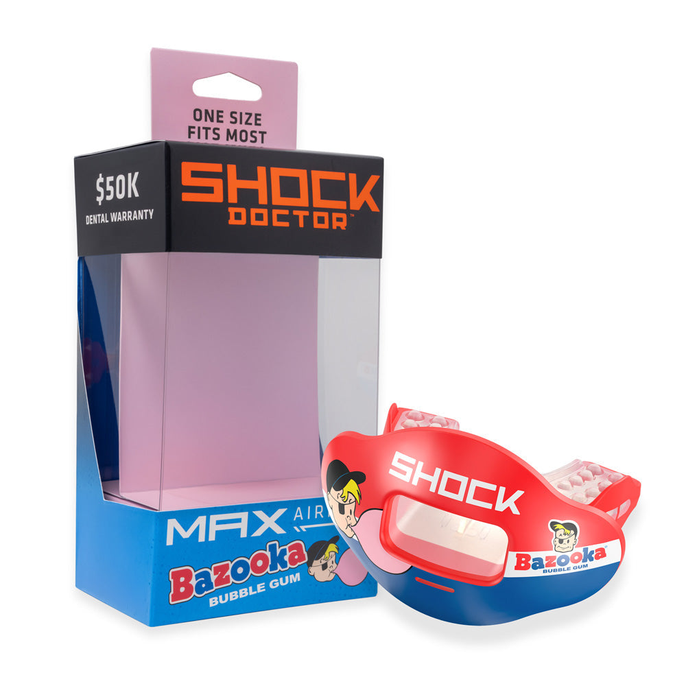 Shock Doctor Max Air Flow 3D Mouthguard - BAZOOKA GUM