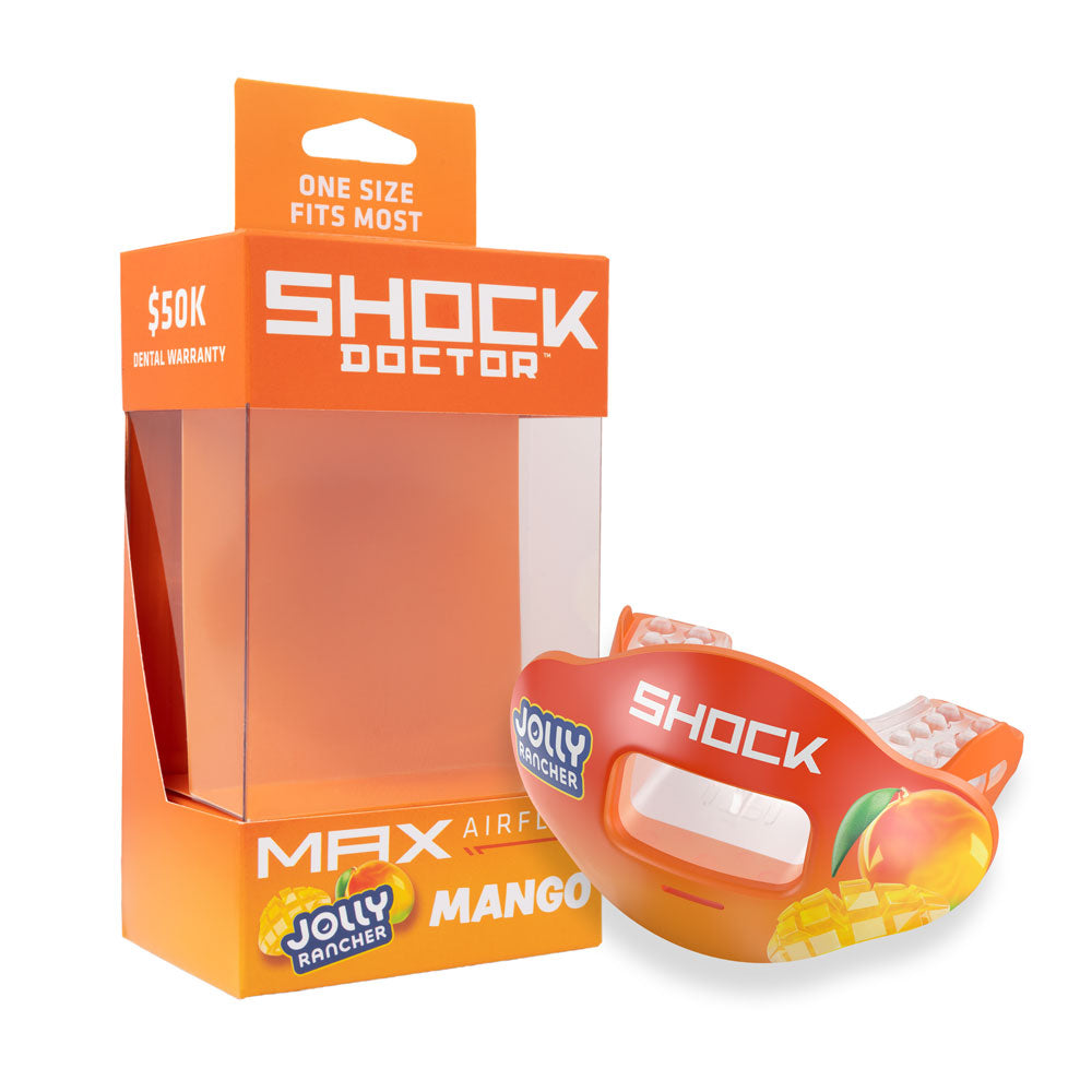 Shock Doctor Max Air Flow 3D Mouthguard - JOLLY RANCHER MANGO