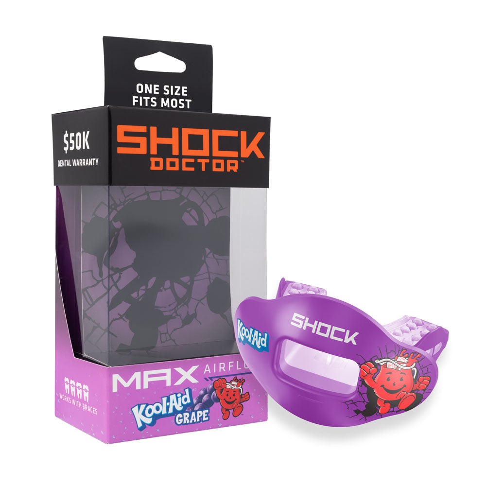 Shock Doctor Max Air Flow 3D Mouthguard - KOOLAID GRAPE