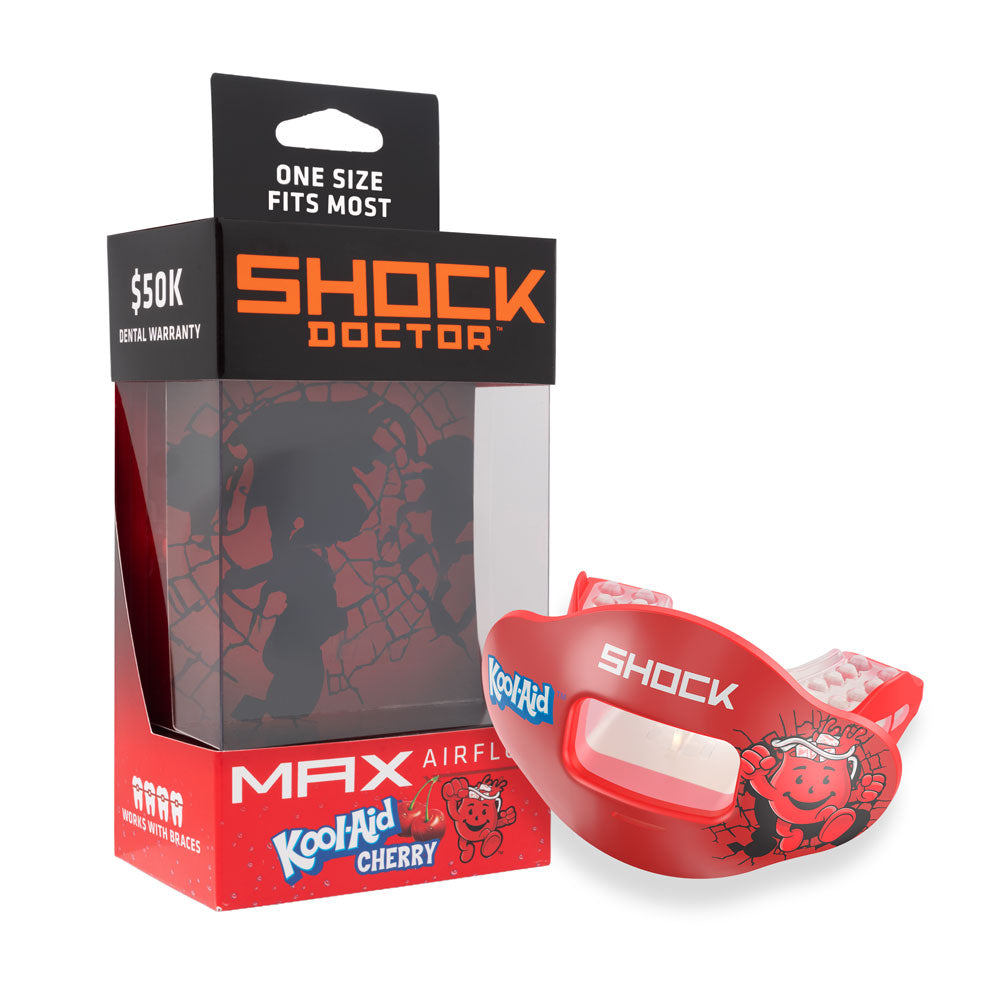 Shock Doctor Max Air Flow 3D Mouthguard - KOOLAID CHERRY