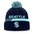 Fanatics Seattle Kraken Authentic Pro Rink Cuffed Pom Beanie