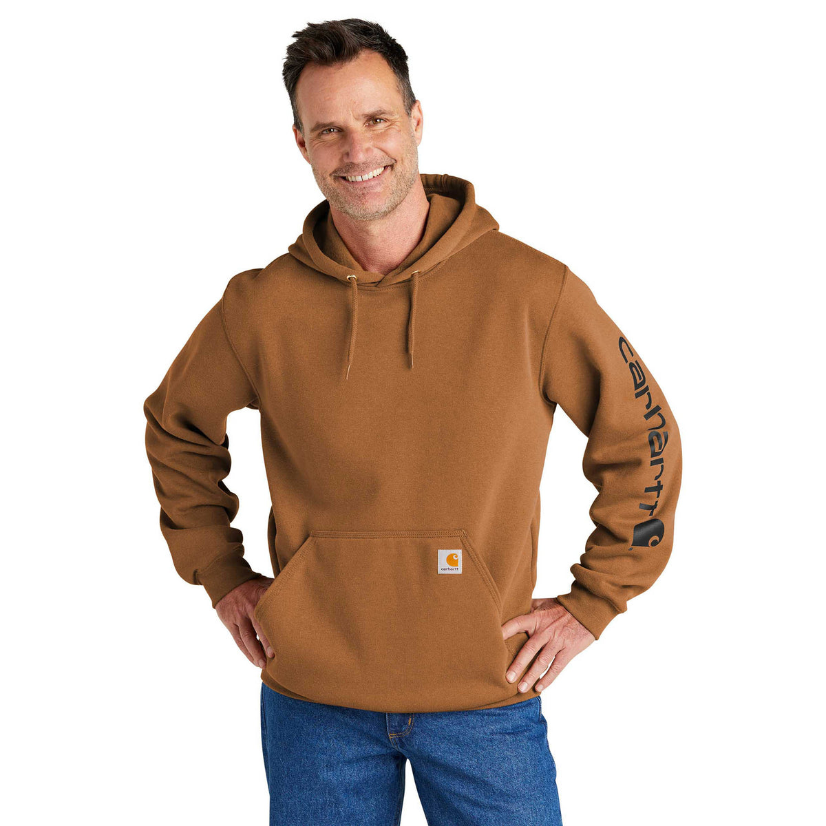 Carhartt Midweight Hooded Sweatshirt - Brown - front