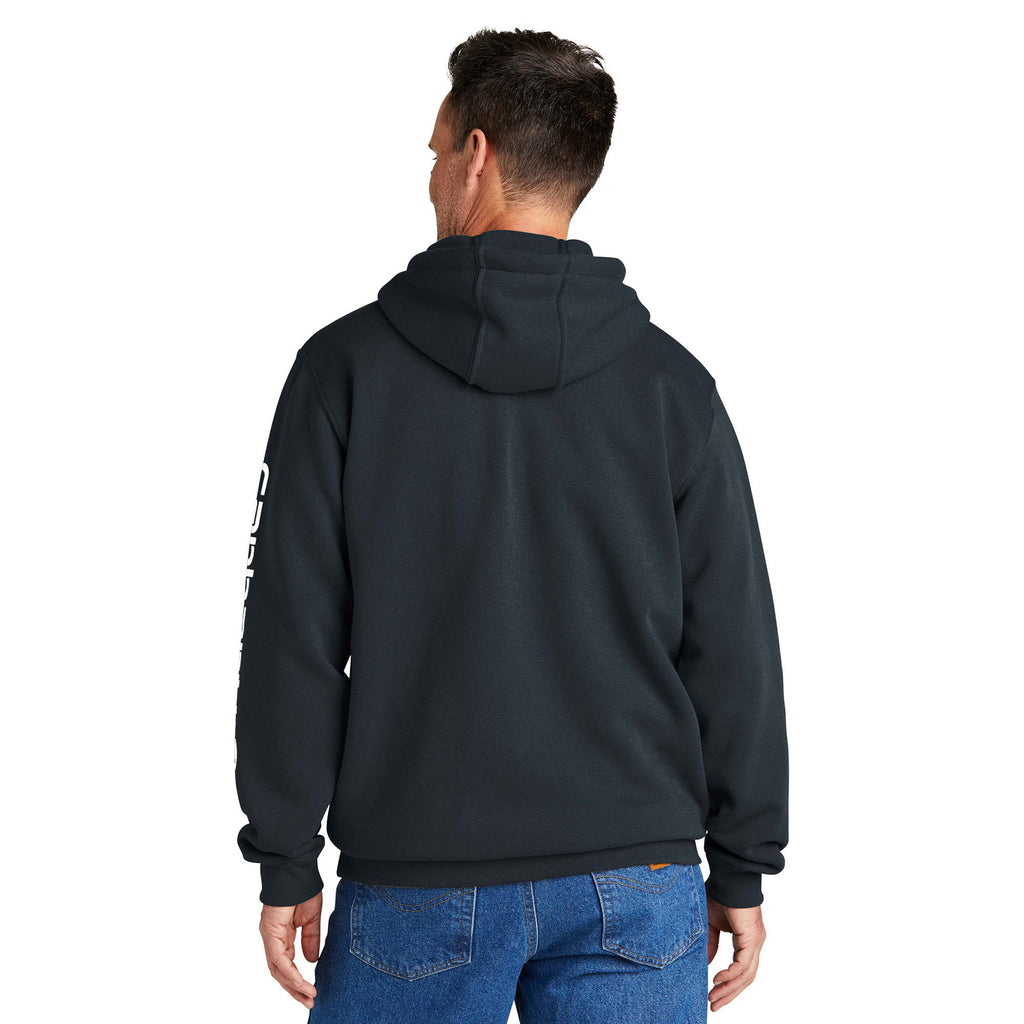 Carhartt Midweight Hooded Sweatshirt - Navy - back