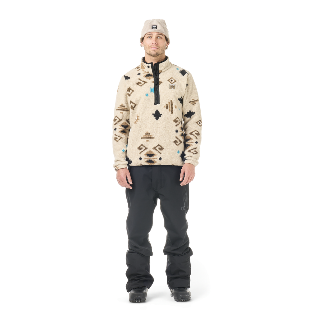 Picture Organic Men's Kimag Printed 1/4 Fleece - Emeral Print - view 2