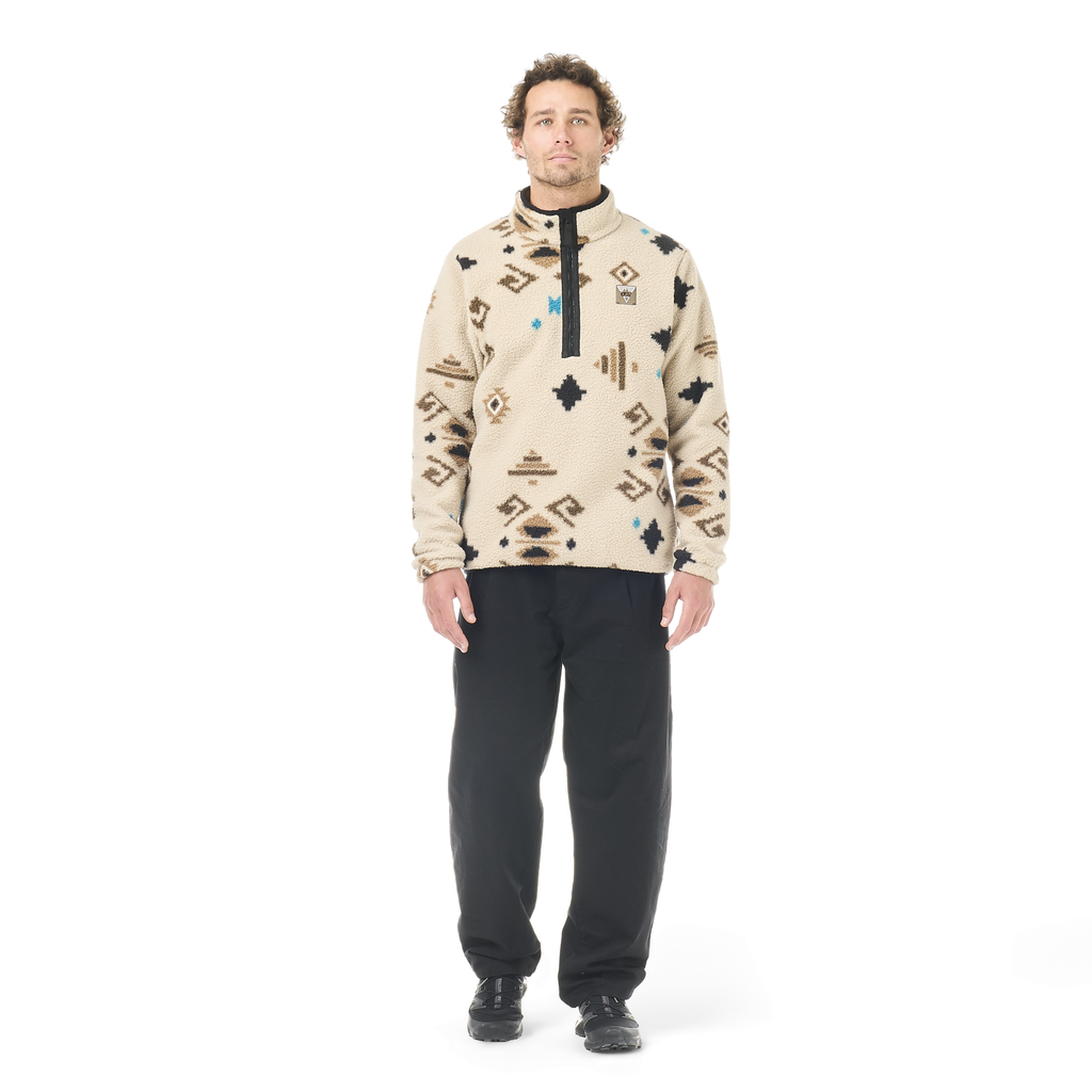 Picture Organic Men's Kimag Printed 1/4 Fleece - Emeral Print - view 3