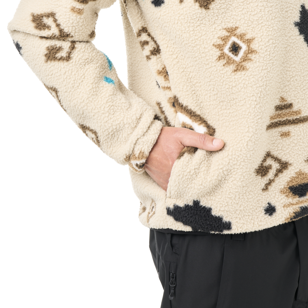 Picture Organic Men's Kimag Printed 1/4 Fleece - Emeral Print - view 5