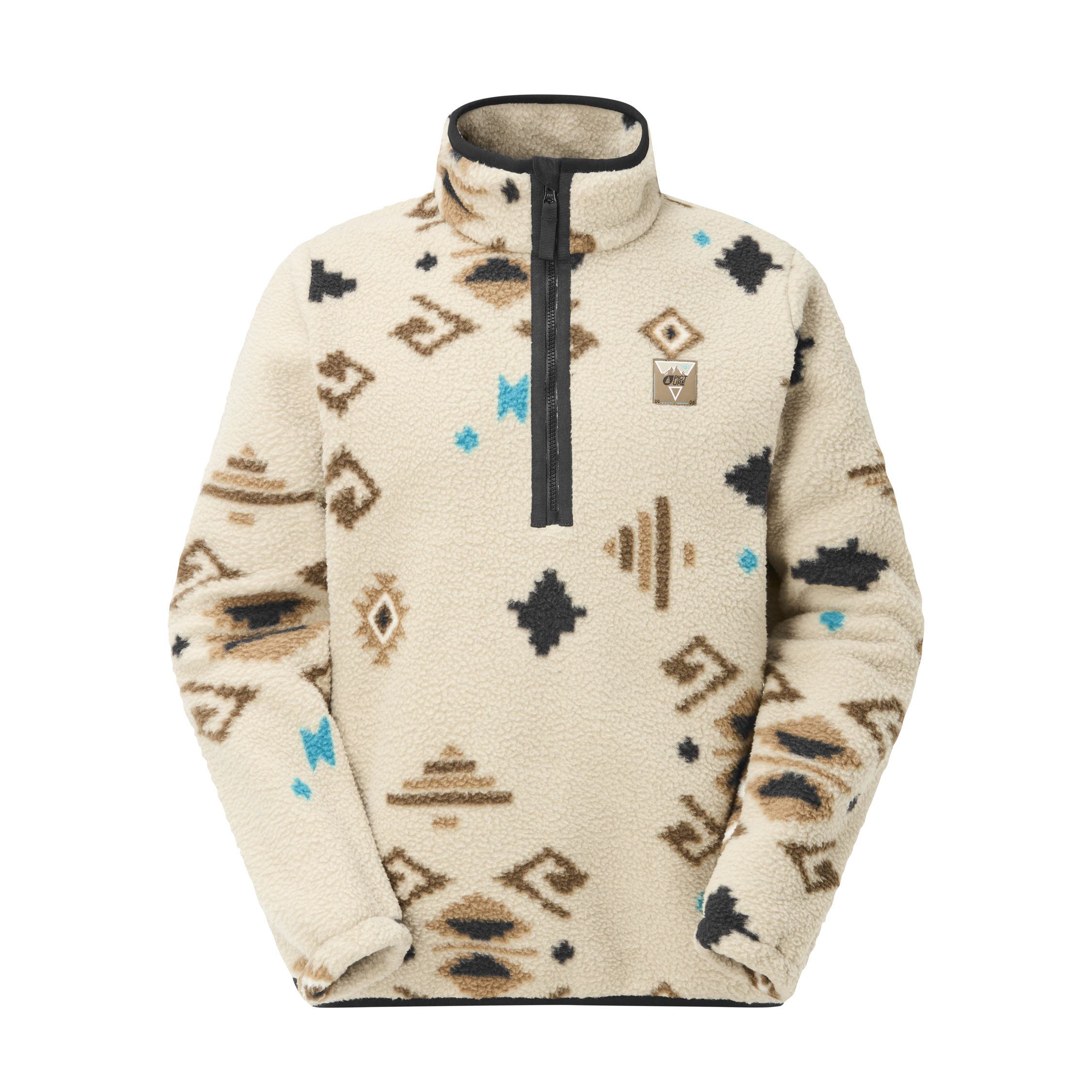 Picture Organic Men's Kimag Printed 1/4 Fleece - Emeral Print - view 1