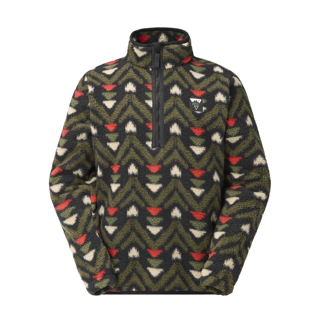 Picture Organic Men's Kimag Printed 1/4 Fleece - Jasp Print - view 1