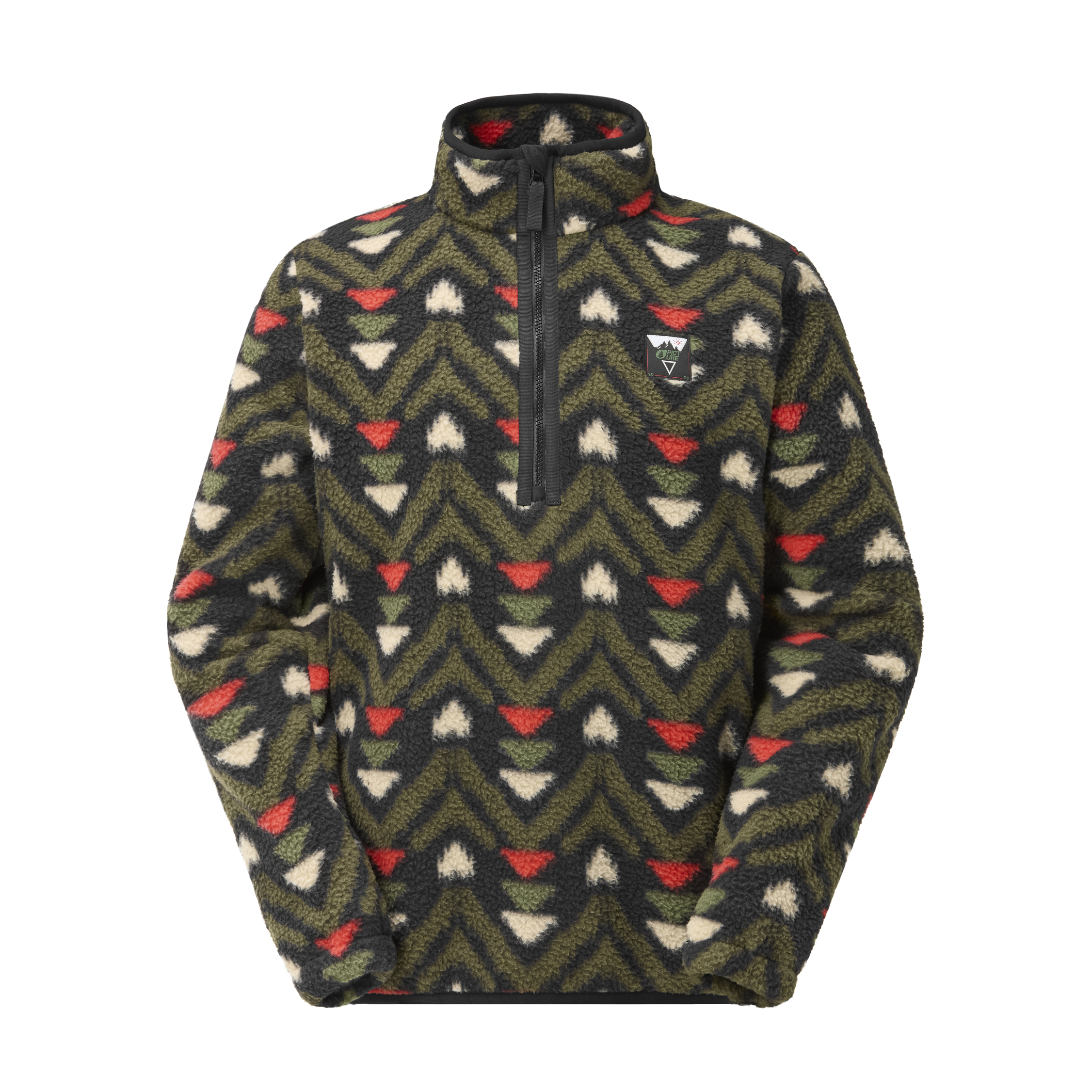 Picture Organic Men's Kimag Printed 1/4 Fleece - Jasp Print - view 1