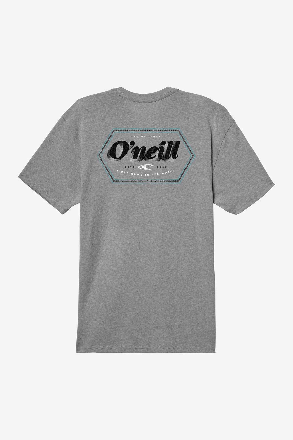 O'Neill Payday Tee in Heather Grey - on model back