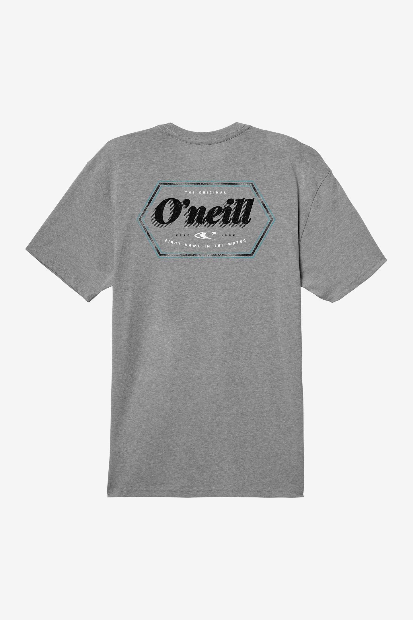 O'Neill Payday Tee in Heather Grey - on model back