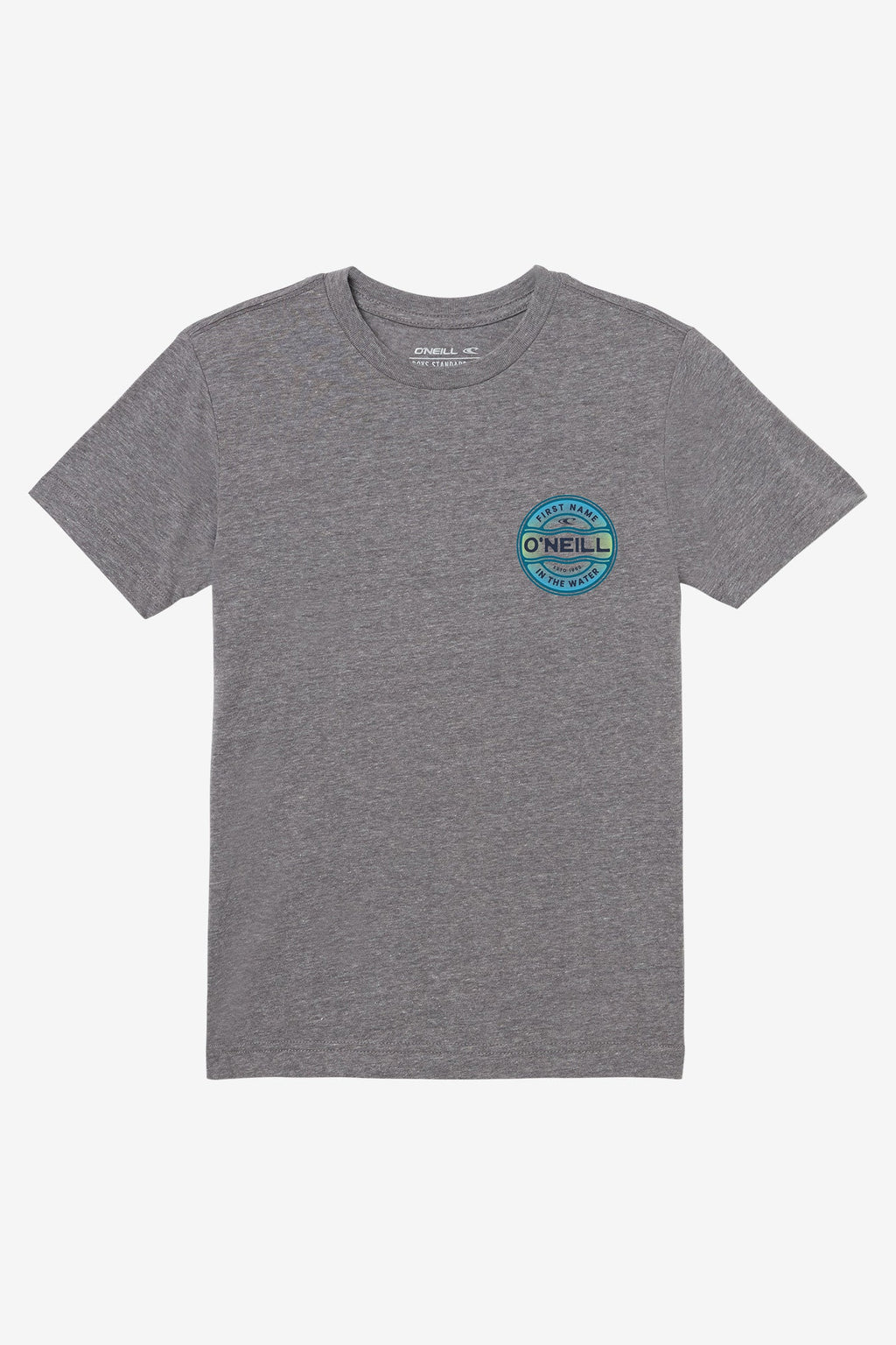 O'Neill Ripple Tee in Heather Grey - on model back