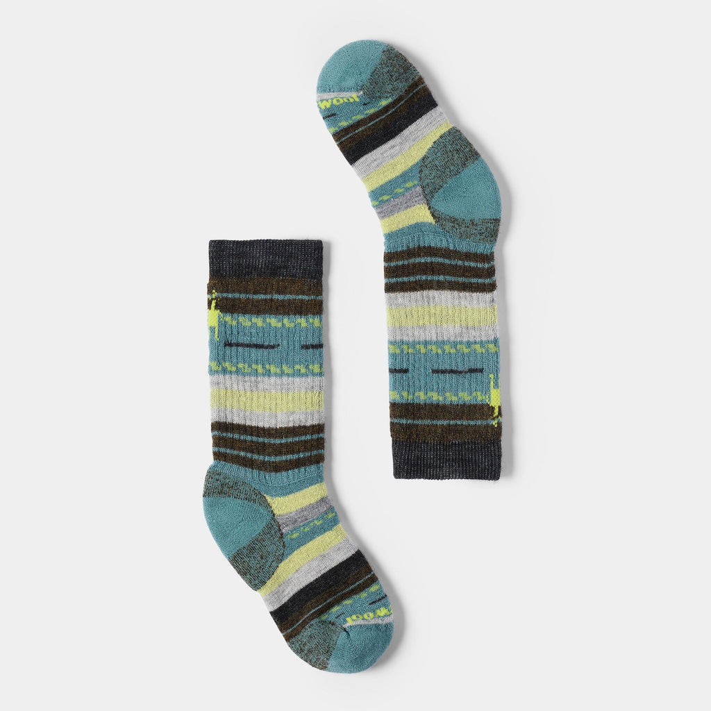 Smartwool Kids' Hike Margarita Crew Socks - Dusty Teal
