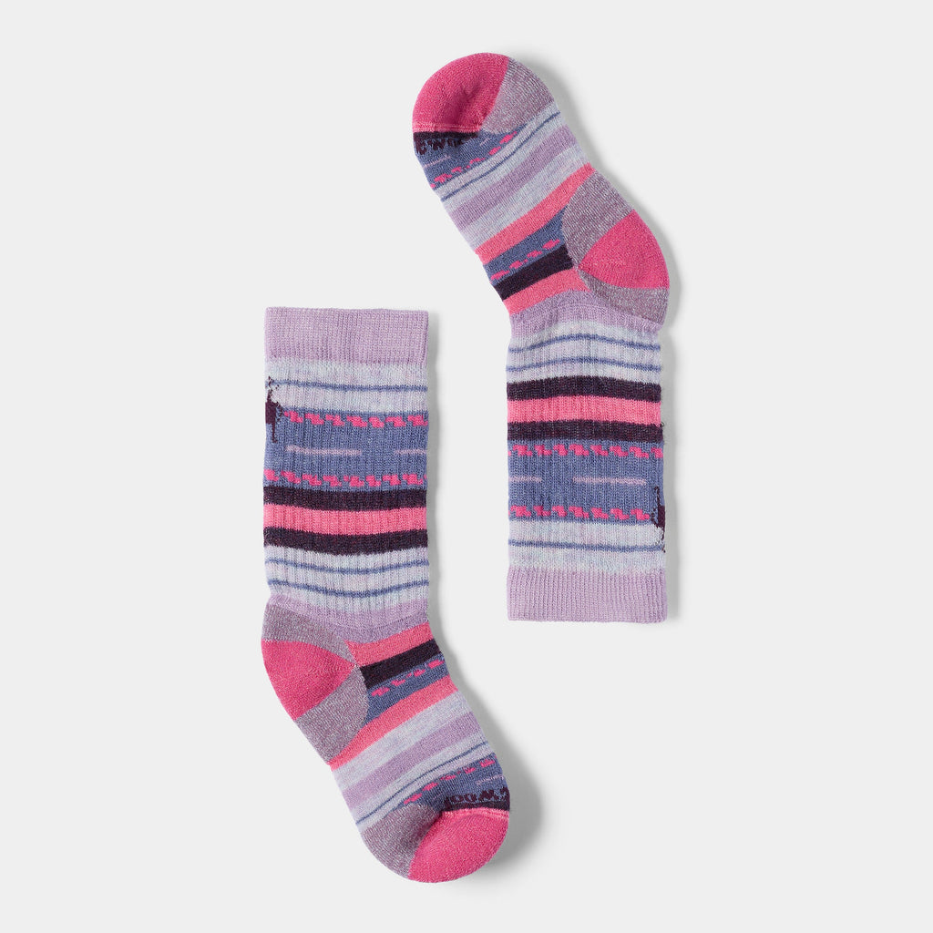 Smartwool Kids' Hike Margarita Crew Socks - Purple Dawn