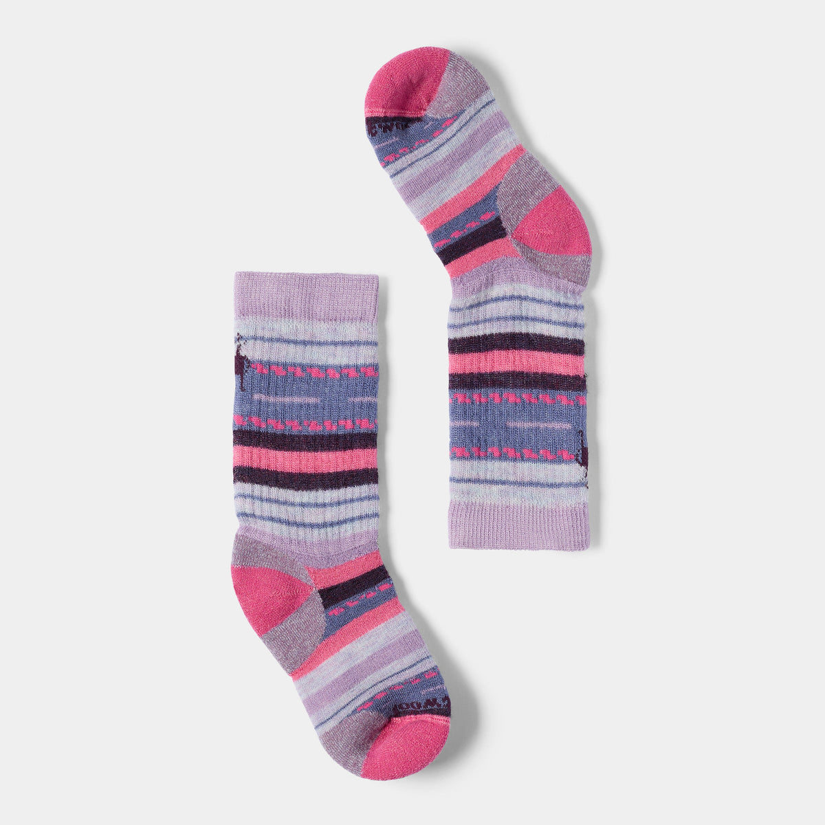 Smartwool Kids' Hike Margarita Crew Socks - Purple Dawn