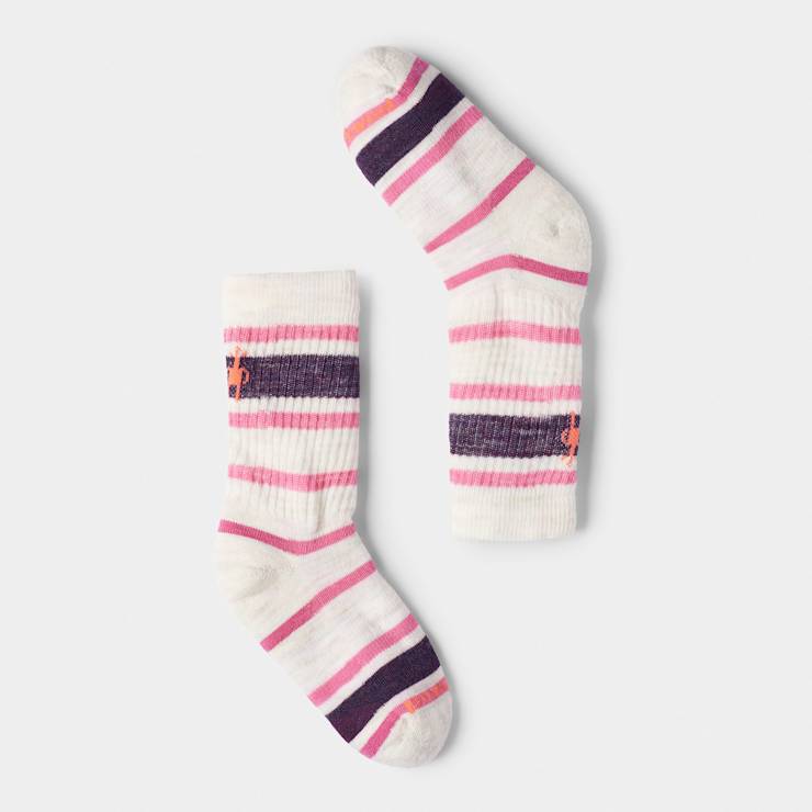 Smartwool Kids' Hike Light Cushion Striped Crew Socks