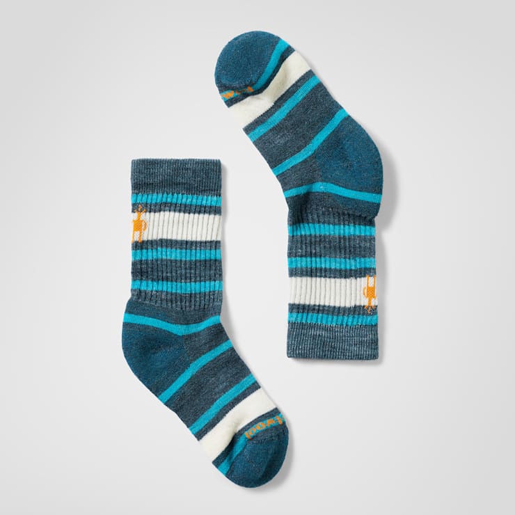 Smartwool Kids' Hike Light Cushion Striped Crew Socks