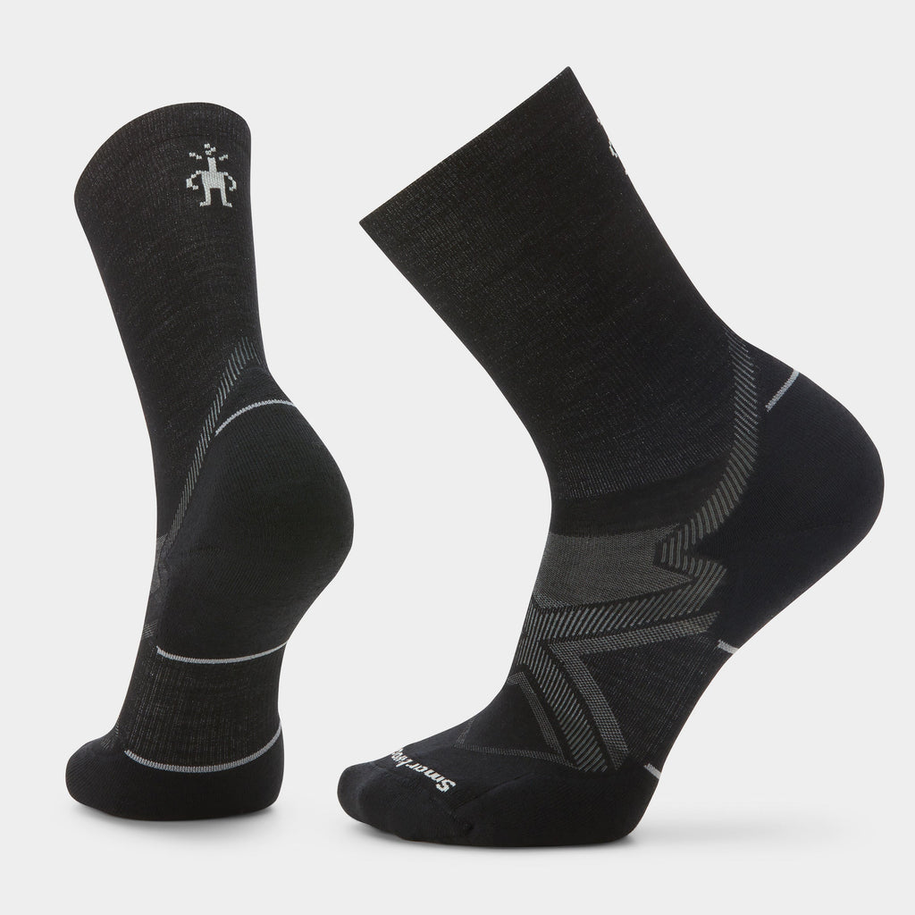 Smartwool Run Cold Weather Targeted Cushion Crew Socks - Black