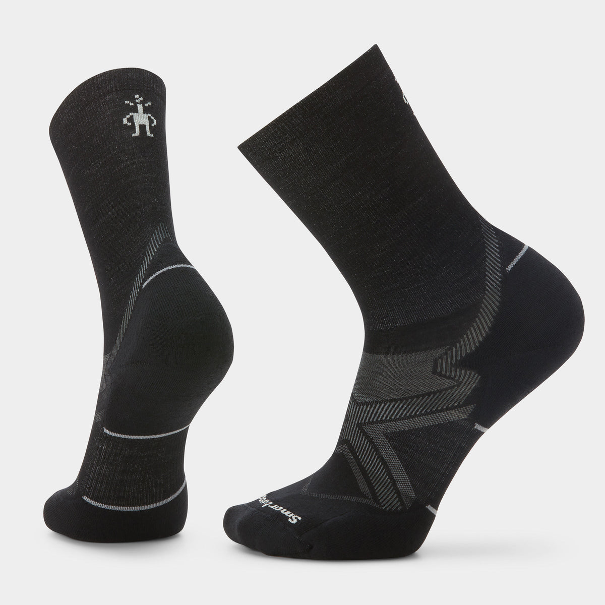 Smartwool Run Cold Weather Targeted Cushion Crew Socks - Black
