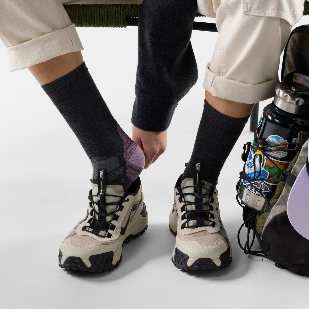 Smartwool Women's Hike Crew Socks - Charcoal