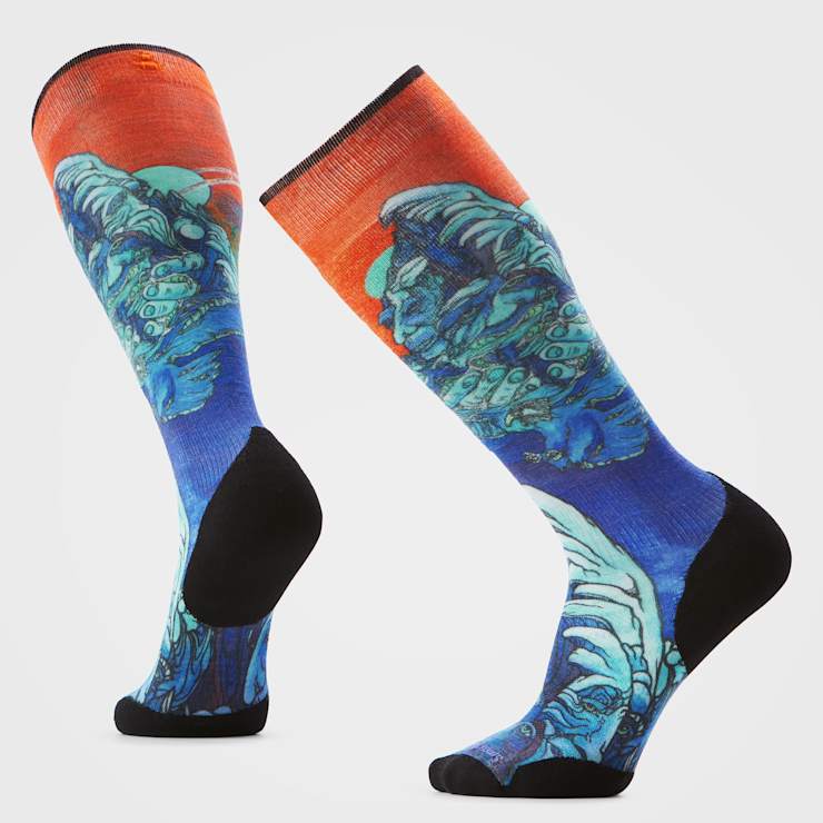 Smartwool Men's Ski Winter Haze Print Over The Calf Socks