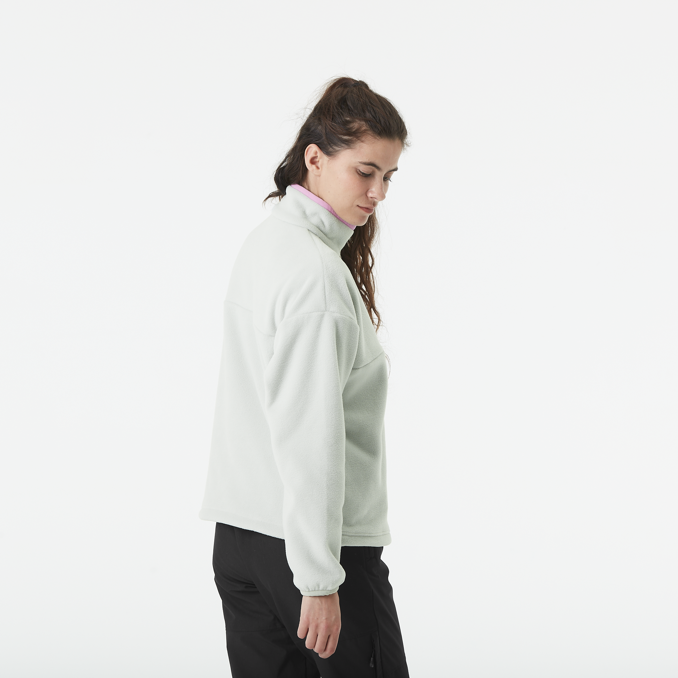 Picture Organic Women's Arcca Quarter Zip Fleece - Cloudy Blue - view 4