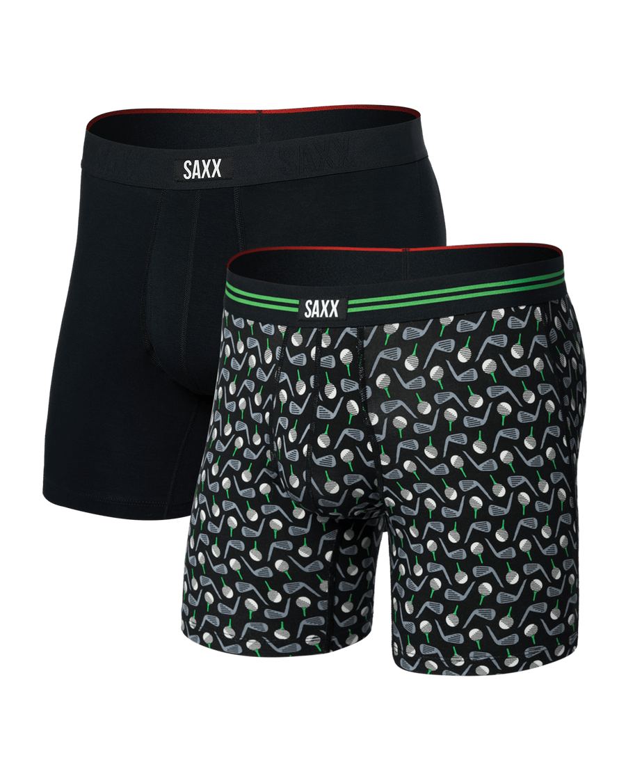 Saxx Vibe Xtra Soft Comfort (2 Pack) - Back Nine-Black