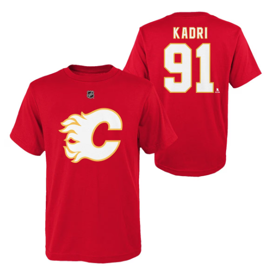 NHL Flames Youth Name & Number T-Shirt - Kadri