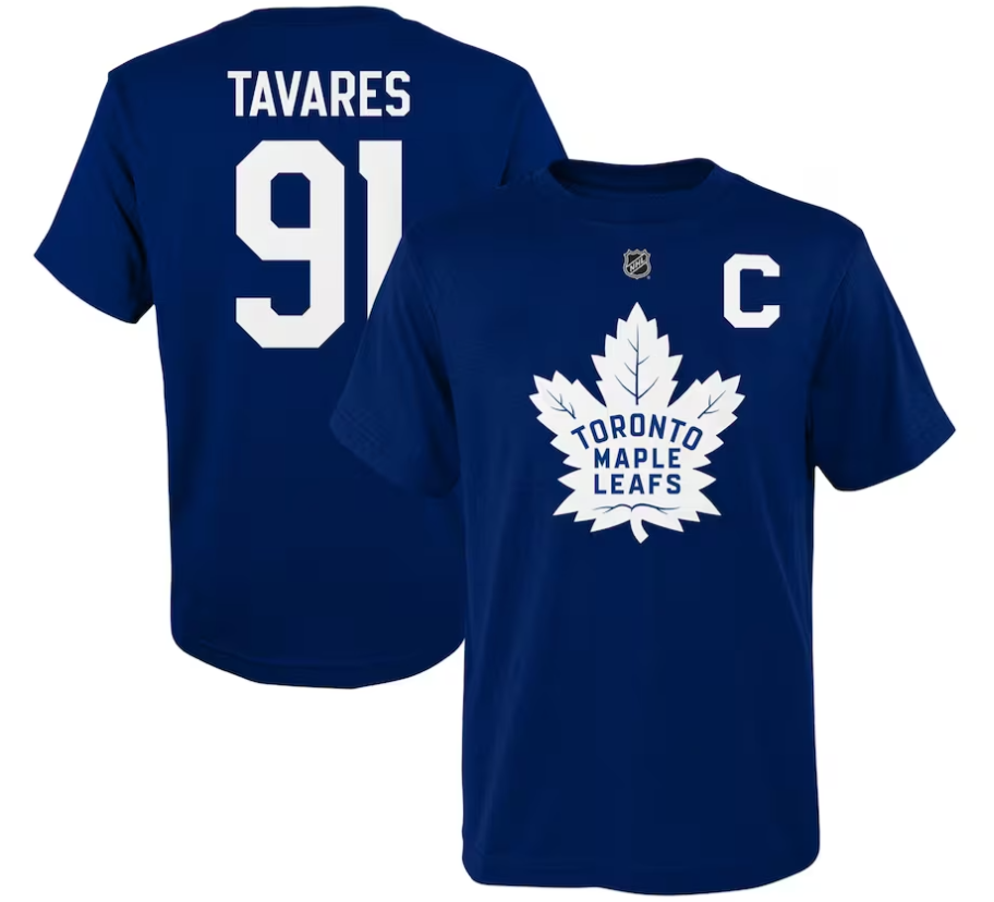 NHL Maple Leafs Captain Youth Name & Number T-Shirt - Tavares