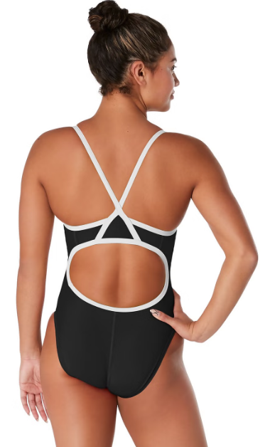 Speedo Women's Solid Flyback Onepiece Training Swimsuit