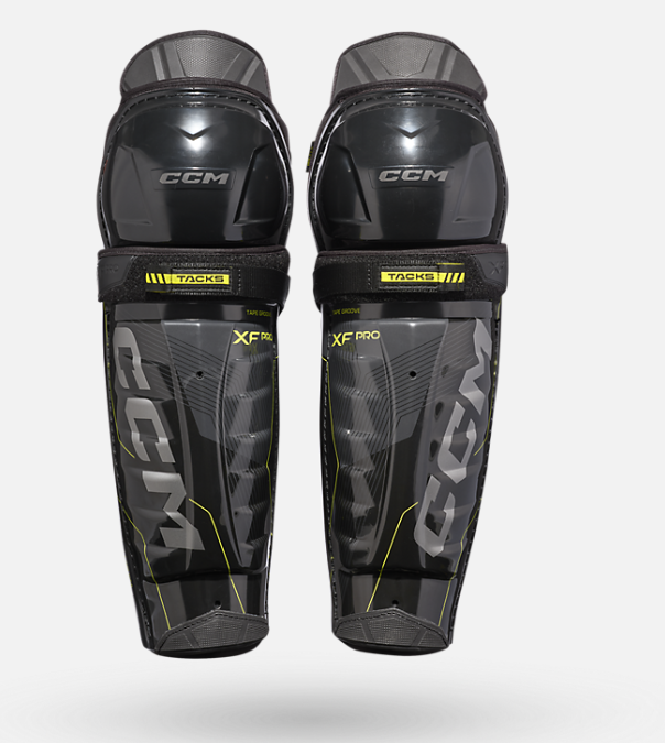 CCM Junior Tacks XF Pro Hockey Shin Guards