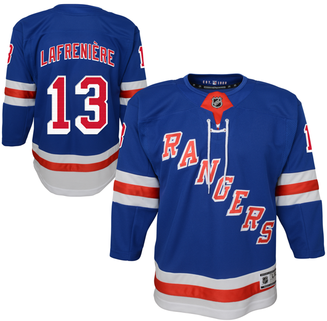 Outerstuff Junior Alexis Lafrenière New York Rangers Home Replica Player Jersey