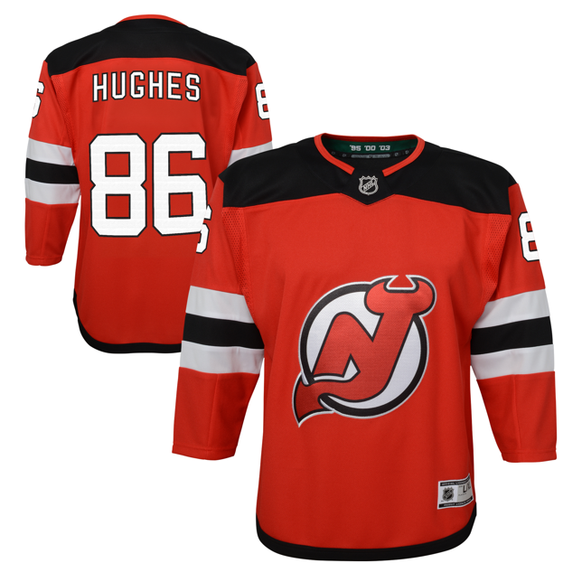 Outerstuff Junior Jack Hughes New Jersey Devils Home Premier Jersey