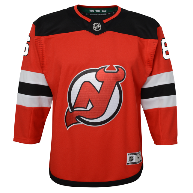 Outerstuff Junior Jack Hughes New Jersey Devils Home Premier Jersey